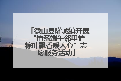 微山县驩城镇开展“情系端午邻里情 粽叶飘香暖人心”志愿服务活动