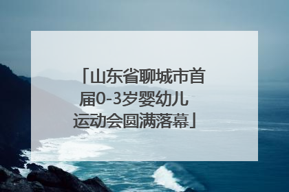 山东省聊城市首届0-3岁婴幼儿运动会圆满落幕