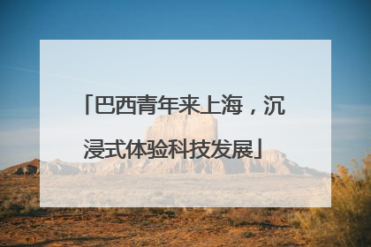 巴西青年来上海，沉浸式体验科技发展