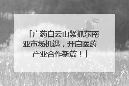 广药白云山紧抓东南亚市场机遇，开启医药产业合作新篇！