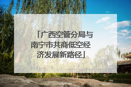 广西空管分局与南宁市共商低空经济发展新路径