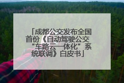 成都公交发布全国首份《自动驾驶公交“车路云一体化”系统联调》白皮书