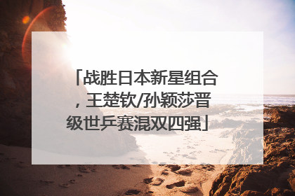 战胜日本新星组合，王楚钦/孙颖莎晋级世乒赛混双四强