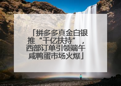 拼多多真金白银推“千亿扶持”，西部订单引领端午咸鸭蛋市场火爆