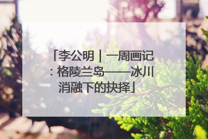 李公明｜一周画记：格陵兰岛——冰川消融下的抉择