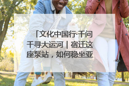 文化中国行·千问千寻大运河｜宿迁这座泵站，如何稳坐亚洲第一宝座？