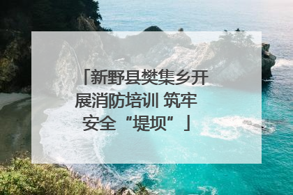 新野县樊集乡开展消防培训 筑牢安全“堤坝”