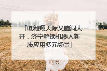 既翱翔天际又脑洞大开，济宁解锁机器人新质应用多元场景