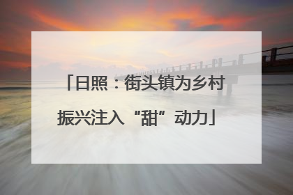 日照：街头镇为乡村振兴注入“甜”动力
