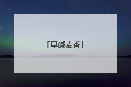 旱碱麦香