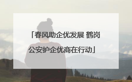 春风助企优发展 鹤岗公安护企优商在行动