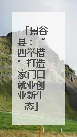 景谷县：“四举措”打造家门口就业创业新生态