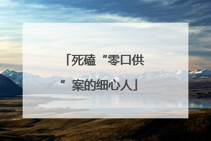 死磕“零口供”案的细心人