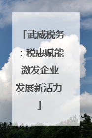 武威税务：税惠赋能 激发企业发展新活力