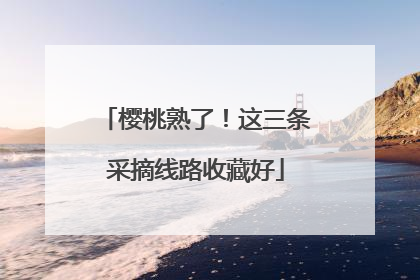 樱桃熟了！这三条采摘线路收藏好