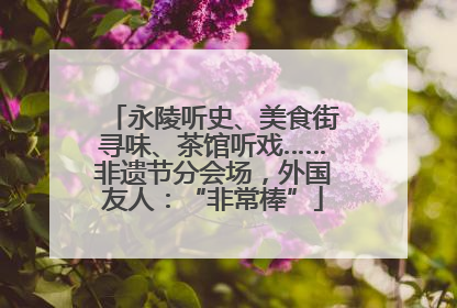 永陵听史、美食街寻味、茶馆听戏……非遗节分会场，外国友人：“非常棒”