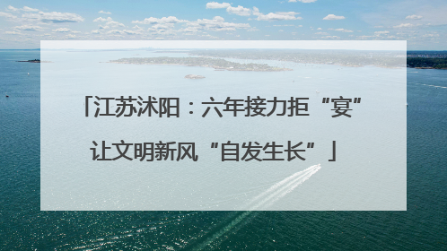 江苏沭阳：六年接力拒“宴” 让文明新风“自发生长”