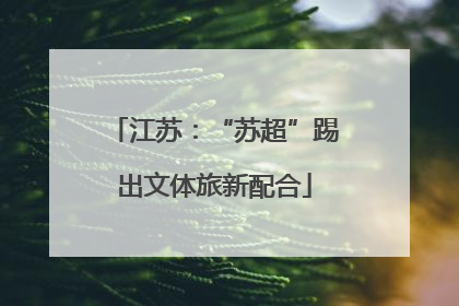 江苏：“苏超”踢出文体旅新配合