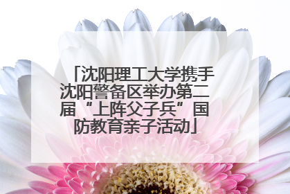 沈阳理工大学携手沈阳警备区举办第二届“上阵父子兵”国防教育亲子活动