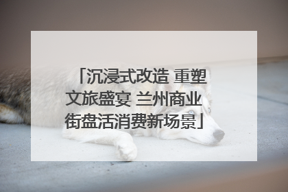 沉浸式改造 重塑文旅盛宴 兰州商业街盘活消费新场景
