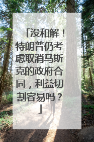 没和解！特朗普仍考虑取消马斯克的政府合同，利益切割容易吗？