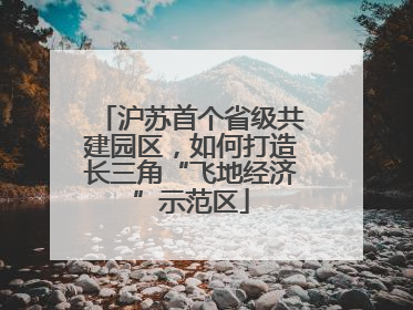 沪苏首个省级共建园区，如何打造长三角“飞地经济”示范区