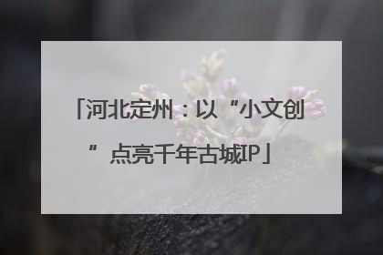 河北定州：以“小文创”点亮千年古城IP