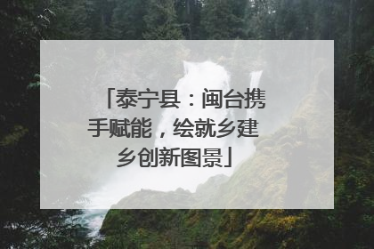 泰宁县：闽台携手赋能，绘就乡建乡创新图景