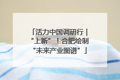 活力中国调研行｜“上新”！合肥绘制“未来产业图谱”
