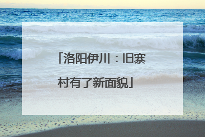 洛阳伊川：旧寨村有了新面貌