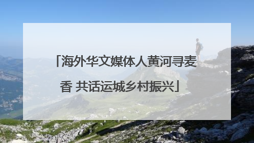 海外华文媒体人黄河寻麦香 共话运城乡村振兴