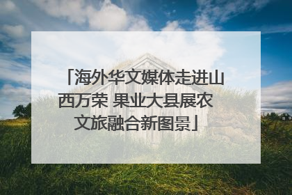 海外华文媒体走进山西万荣 果业大县展农文旅融合新图景