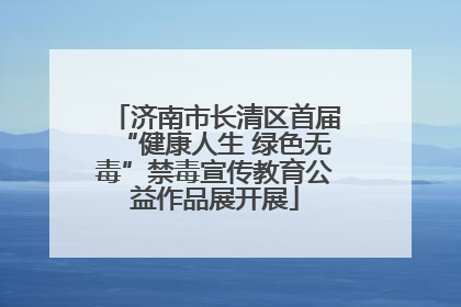 济南市长清区首届“健康人生 绿色无毒”禁毒宣传教育公益作品展开展