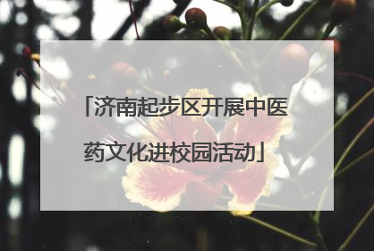 济南起步区开展中医药文化进校园活动