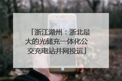 浙江湖州：浙北最大的光储充一体化公交充电站并网投运