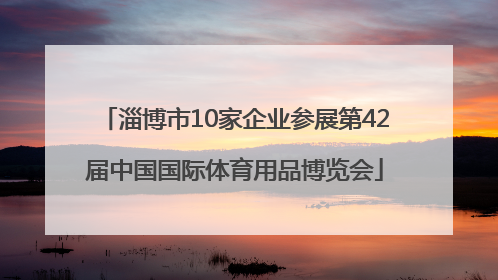 淄博市10家企业参展第42届中国国际体育用品博览会