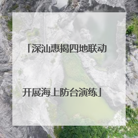 深汕惠揭四地联动开展海上防台演练