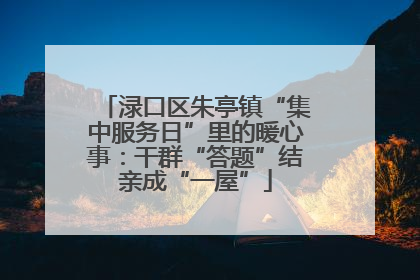渌口区朱亭镇“集中服务日”里的暖心事：干群“答题”结亲成“一屋”
