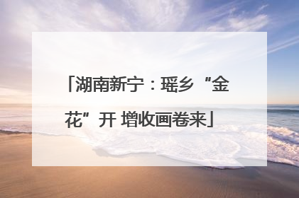 湖南新宁：瑶乡“金花”开 增收画卷来