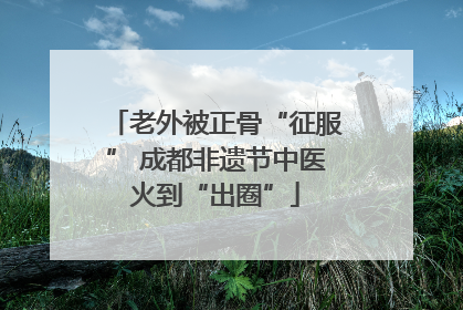老外被正骨“征服” 成都非遗节中医火到“出圈”