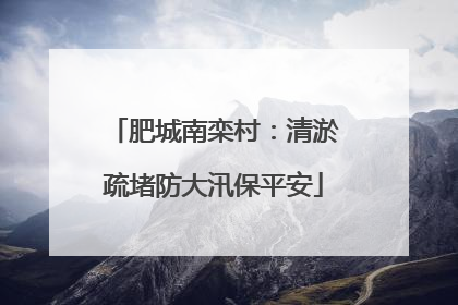 肥城南栾村：清淤疏堵防大汛保平安