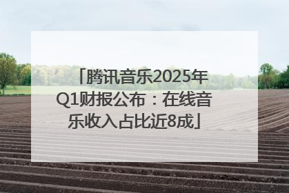 腾讯音乐2025年Q1财报公布：在线音乐收入占比近8成