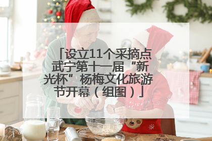 设立11个采摘点 武宁第十一届“新光杯”杨梅文化旅游节开幕（组图）