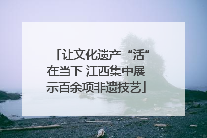 让文化遗产“活”在当下 江西集中展示百余项非遗技艺