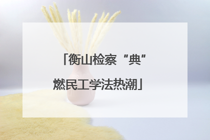 衡山检察“典”燃民工学法热潮