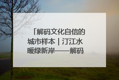 解码文化自信的城市样本｜汀江水暖绿新岸——解码“客家首府”长汀的文化自信样本