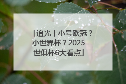 追光丨小号欧冠？小世界杯？2025世俱杯6大看点