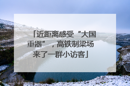 近距离感受“大国重器”，高铁制梁场来了一群小访客