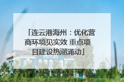 连云港海州：优化营商环境见实效 重点项目建设热潮涌动