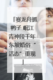 赛龙舟抓鸭子 岷江青神段千年东坡婚俗“活态”重现